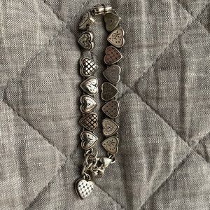 Silver Hearts Brighton Bracelet